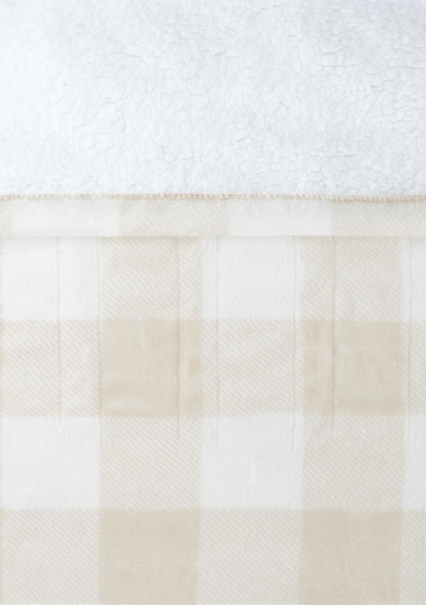 Buff Check Heated Throw