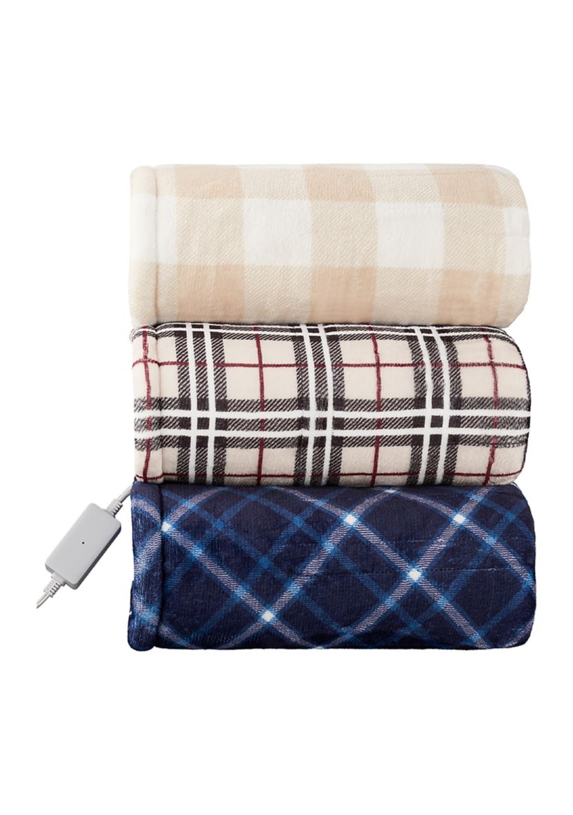 Buff Check Heated Throw