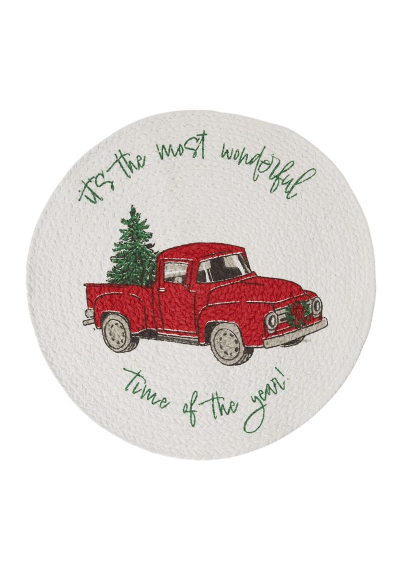 Red Truck Most Wonderful Time Placemat