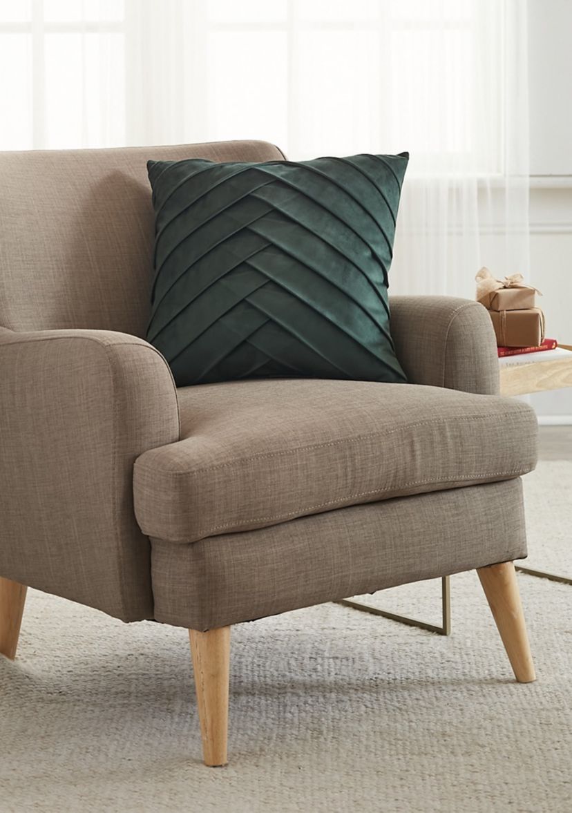 Pleated Velvet Throw Pillow