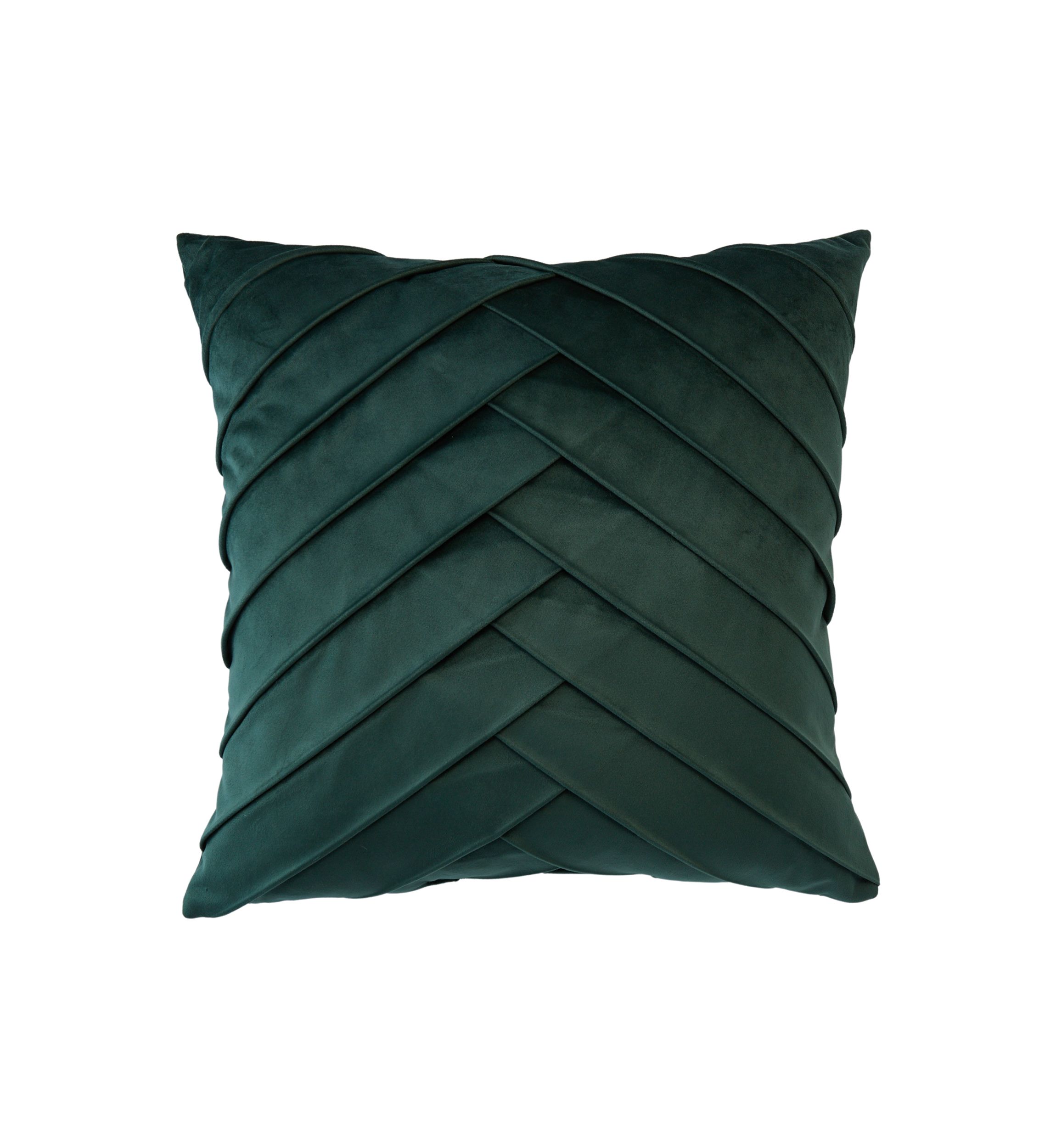 Pleated Velvet Throw Pillow