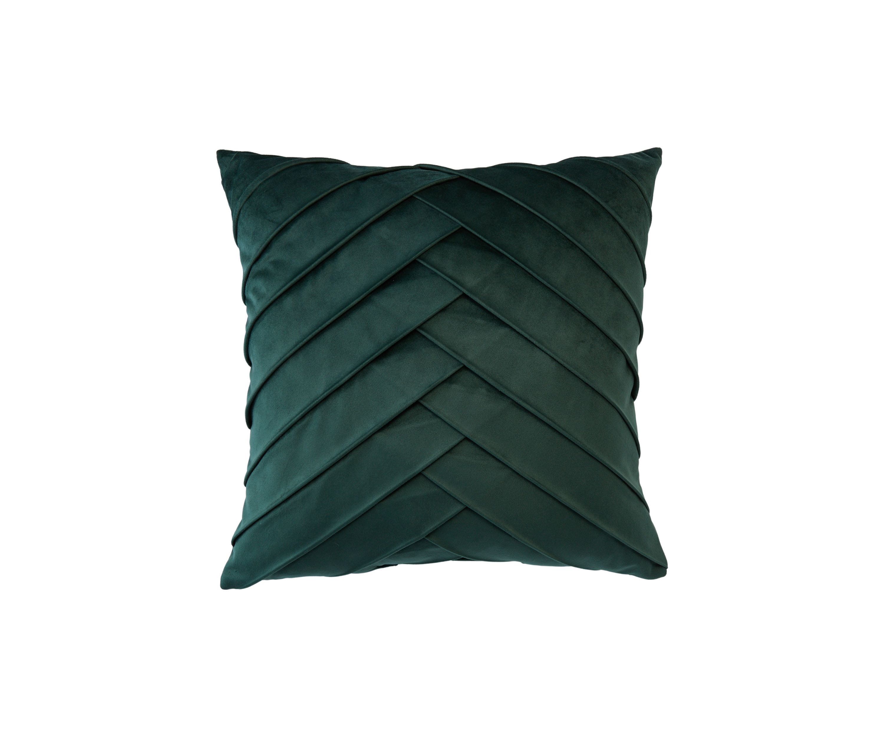 Pleated Velvet Throw Pillow