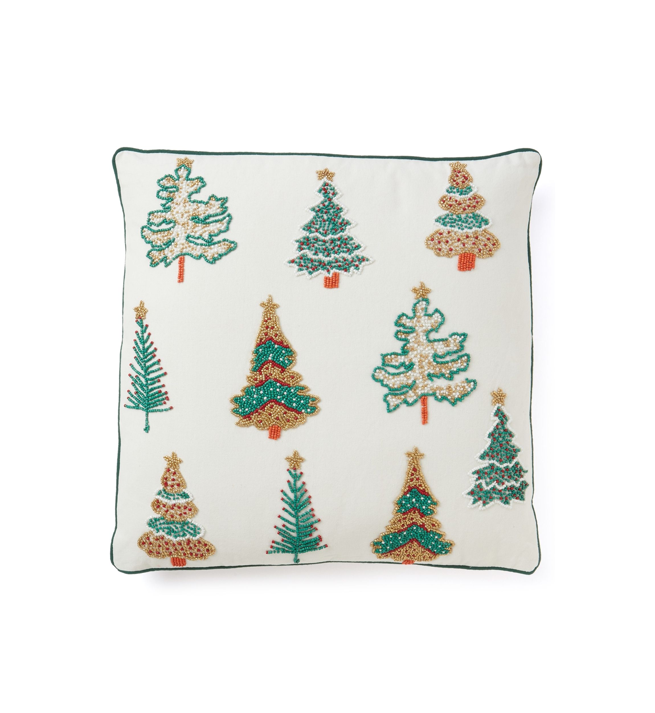 Beaded Trees Decorative Throw Pillow