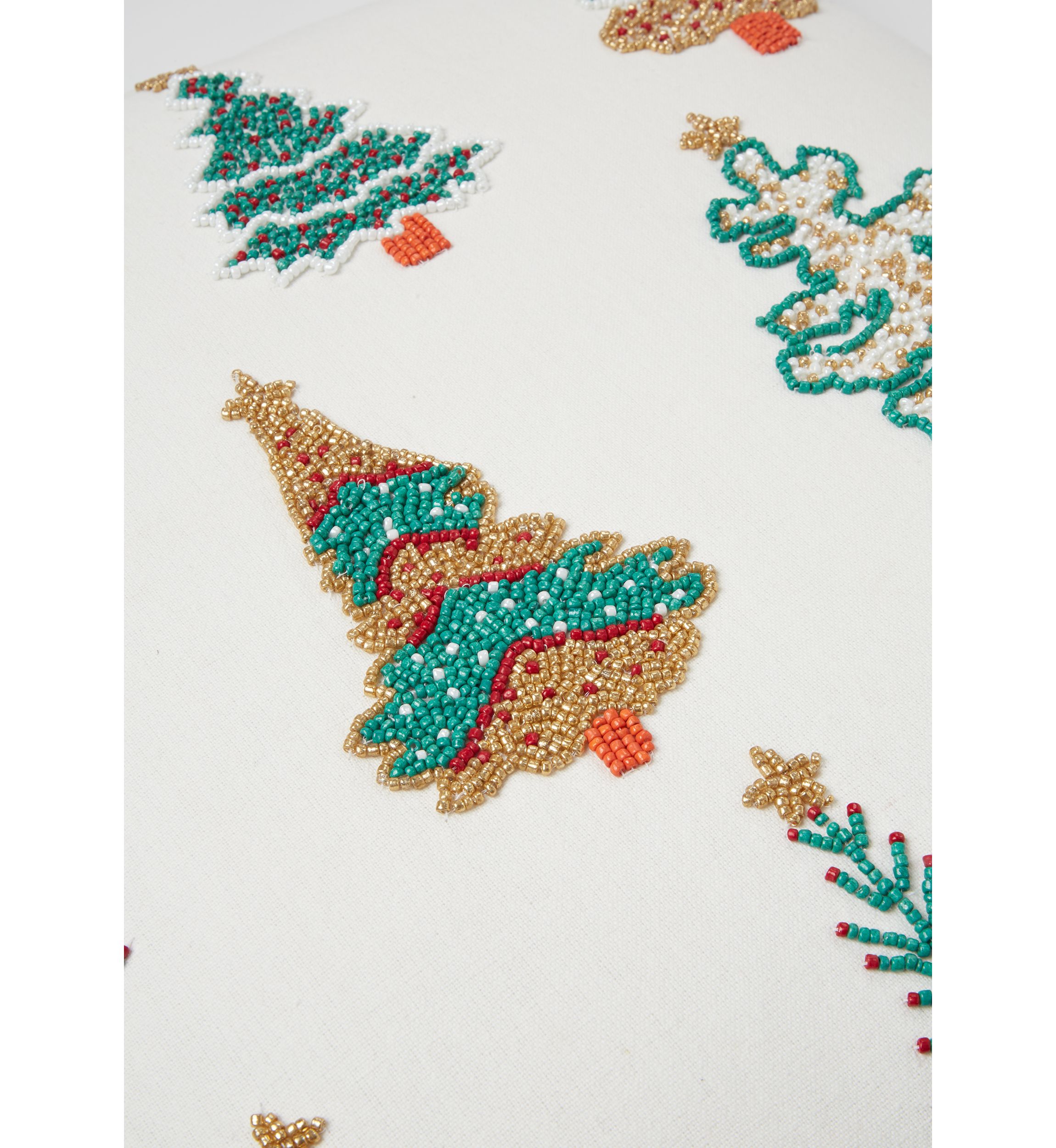 Beaded Trees Decorative Throw Pillow