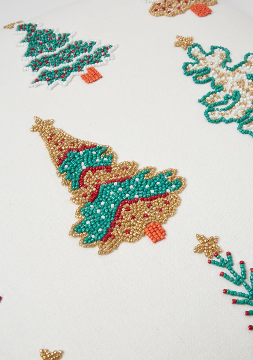 Beaded Trees Decorative Throw Pillow