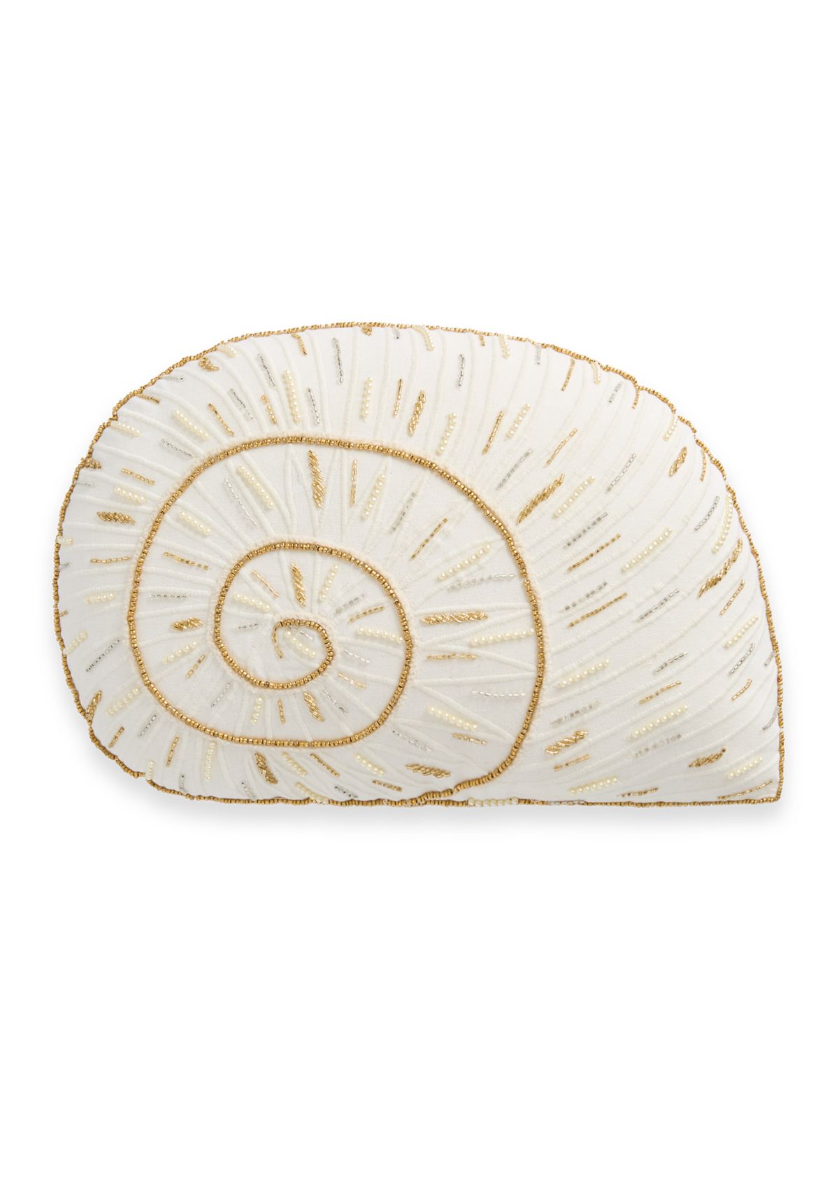 Beaded Shell Pillow