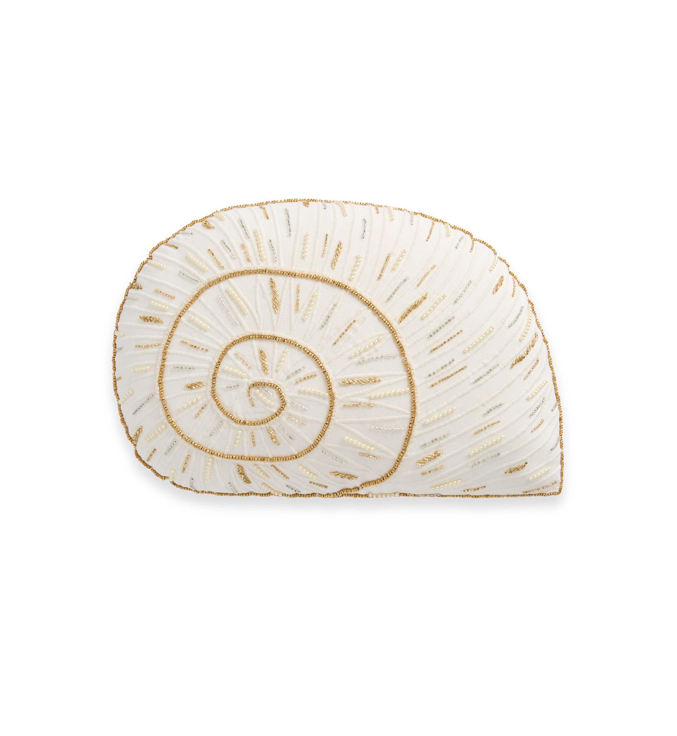 Beaded Shell Pillow