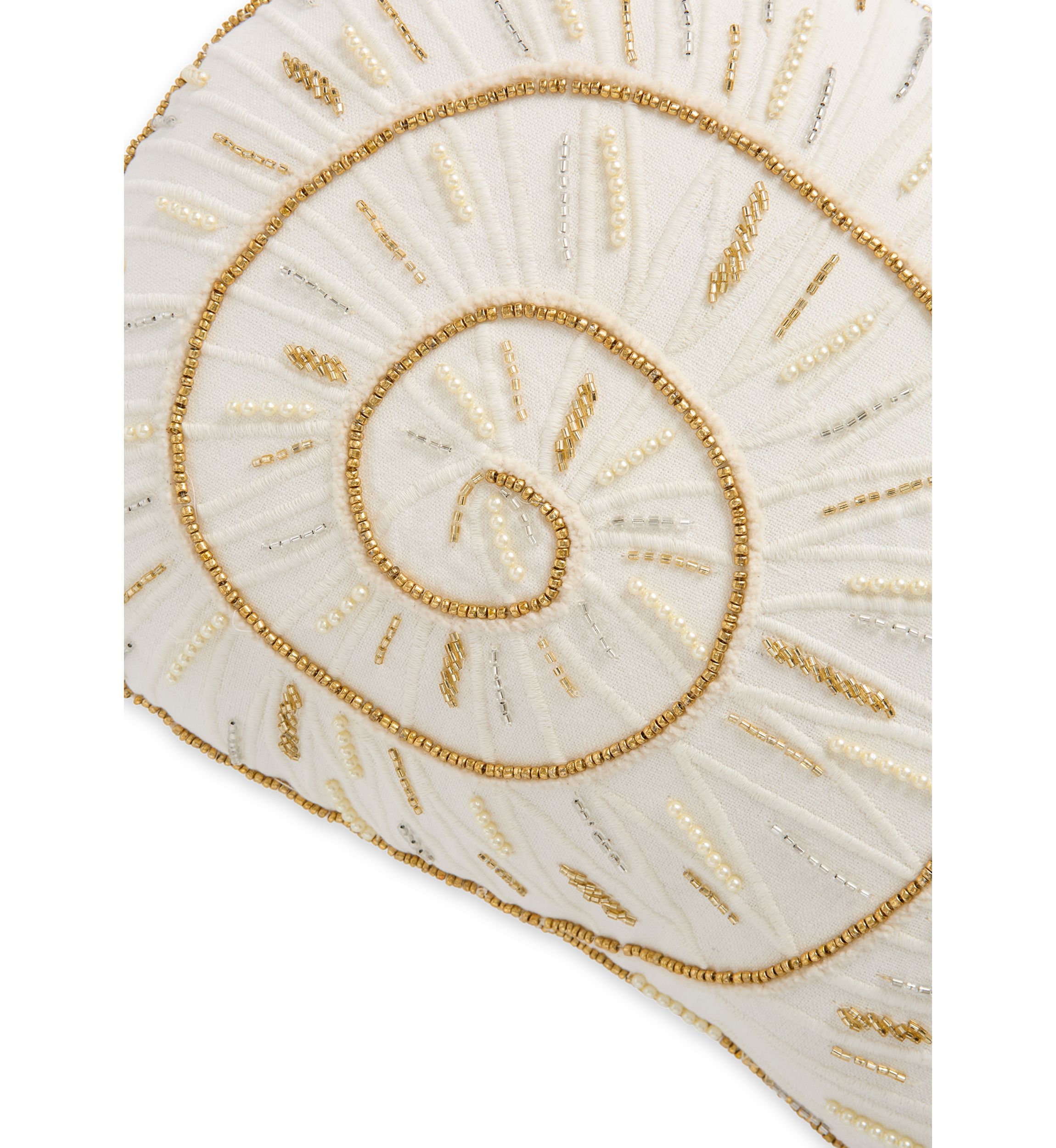 Beaded Shell Pillow