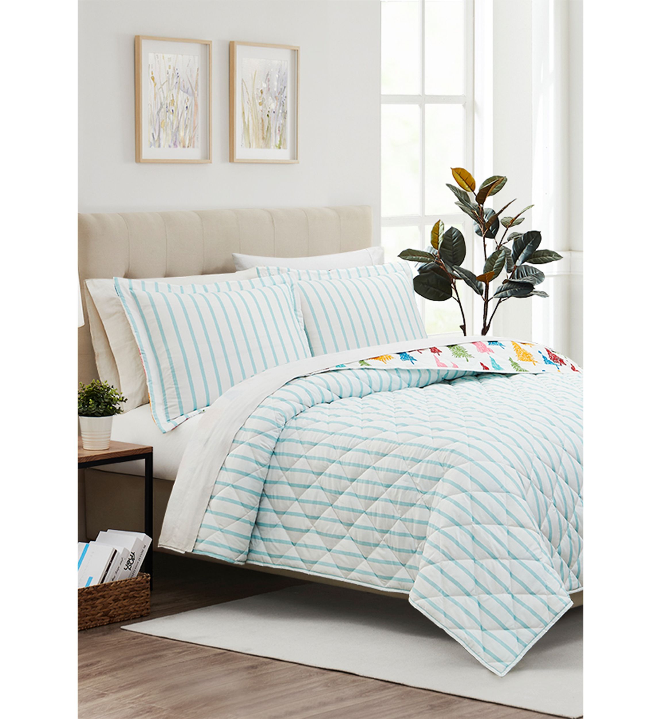 Multicolor Tree 3-Piece Quilt Set 