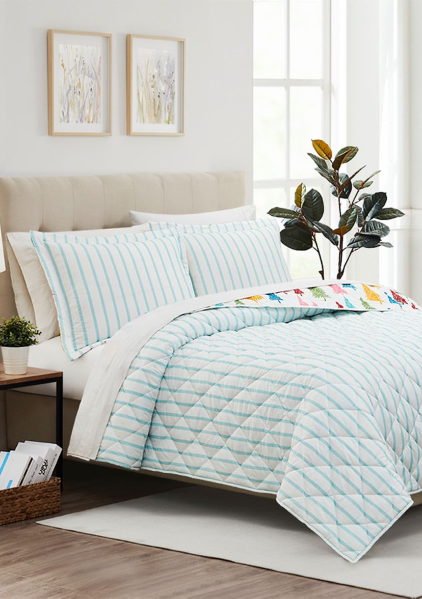 Multicolor Tree 3-Piece Quilt Set 