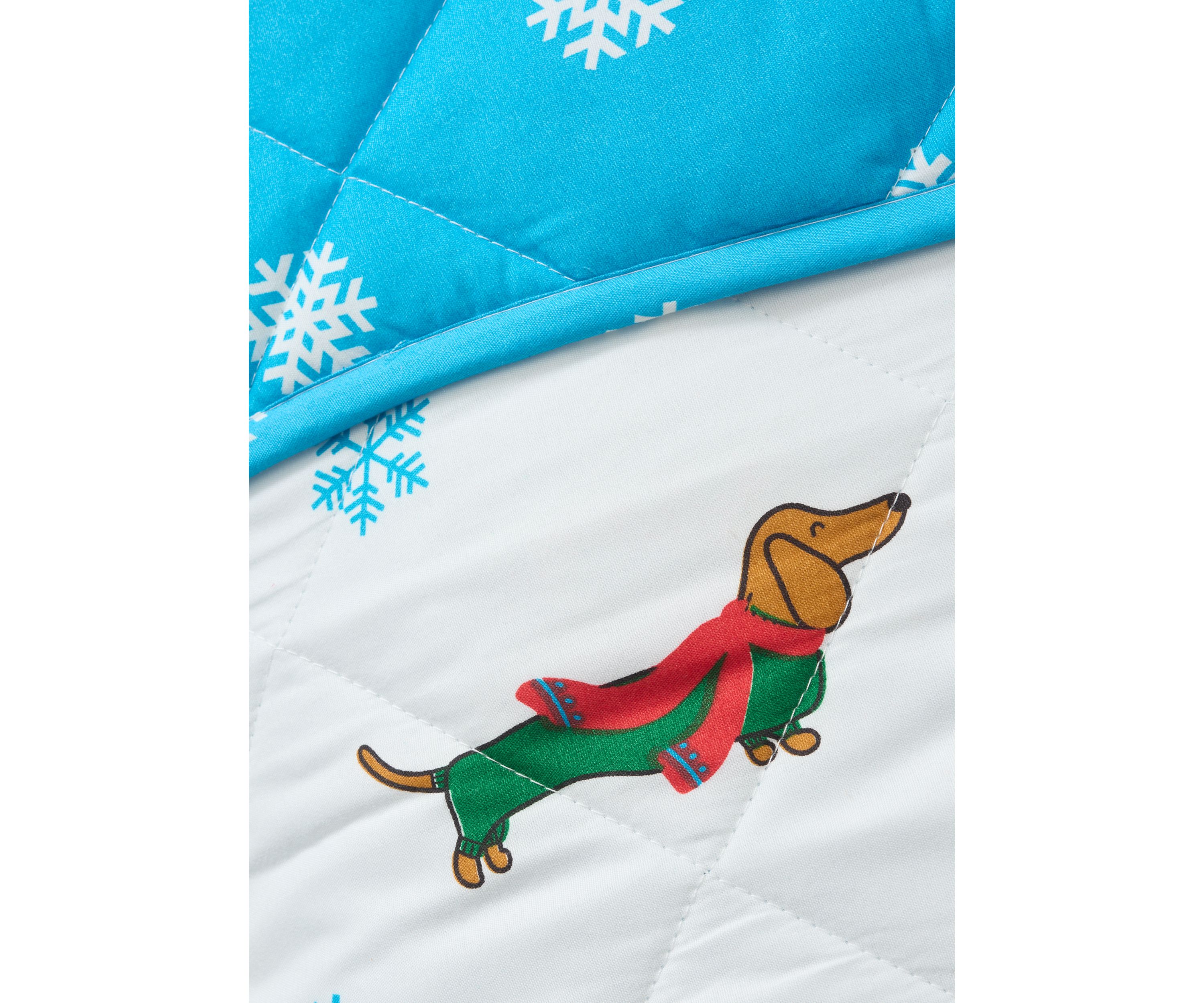 Snowy Dog Quilt Set