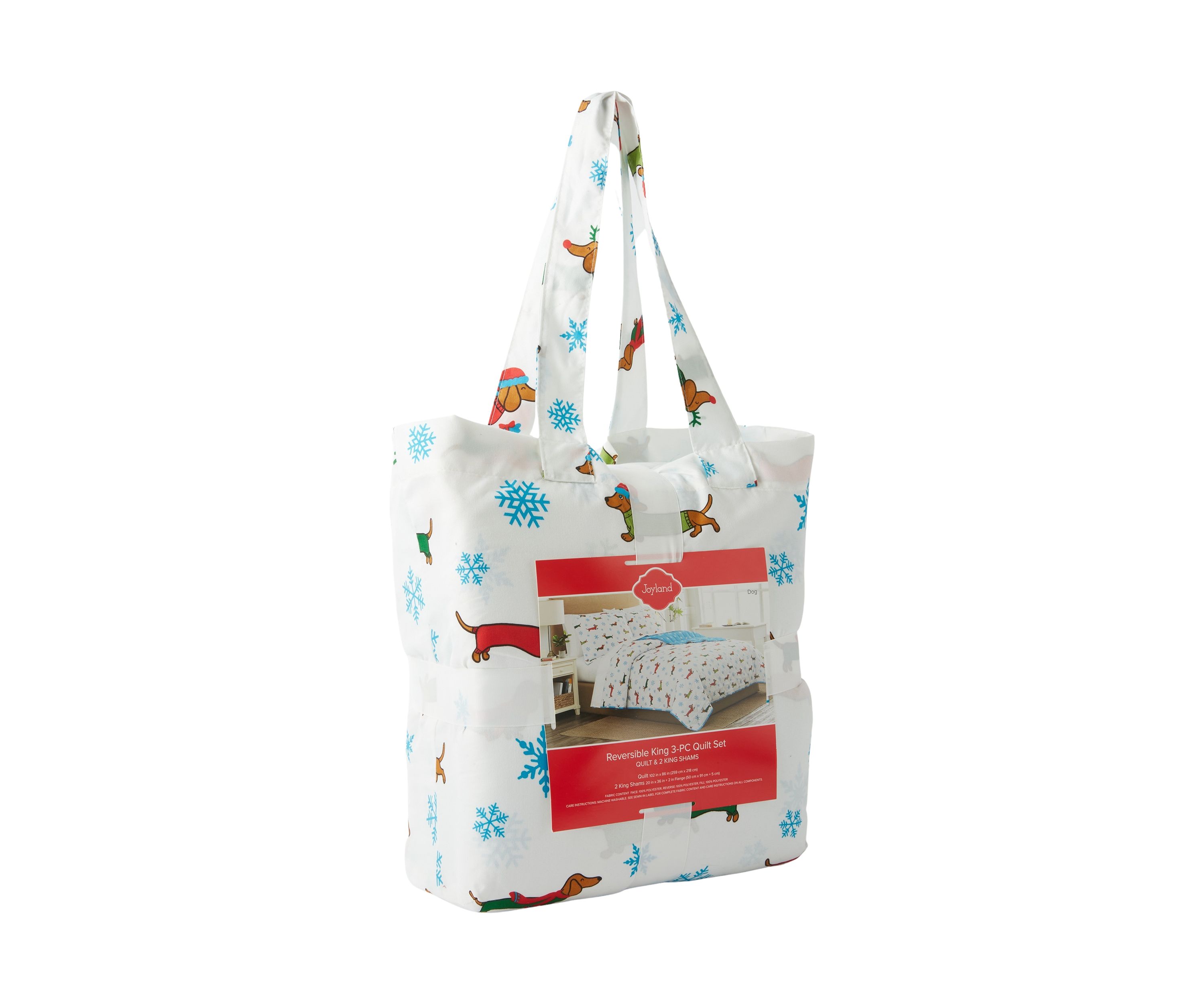 Snowy Dog Quilt Set