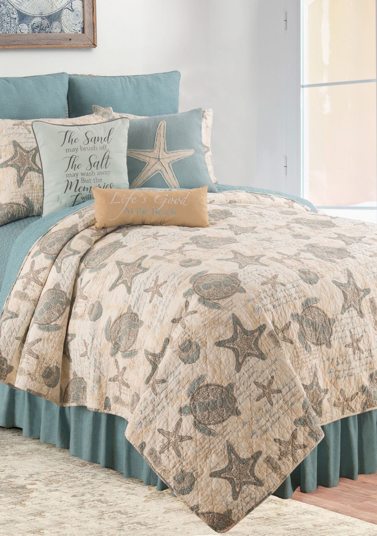 Amber Sands Coastal Quilt Set