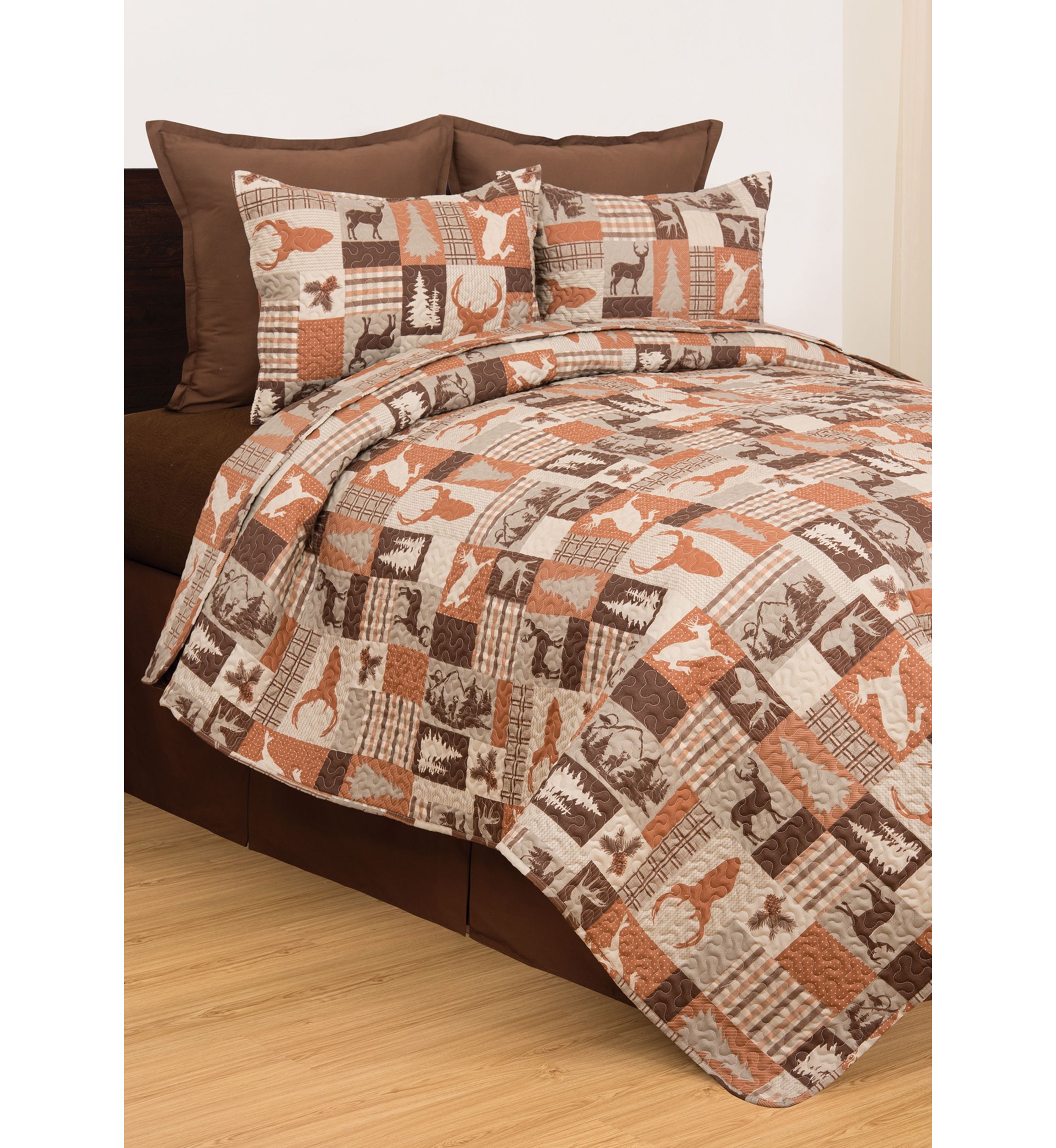 Buck Ridge Trail Rustic Lodge Quilt Set