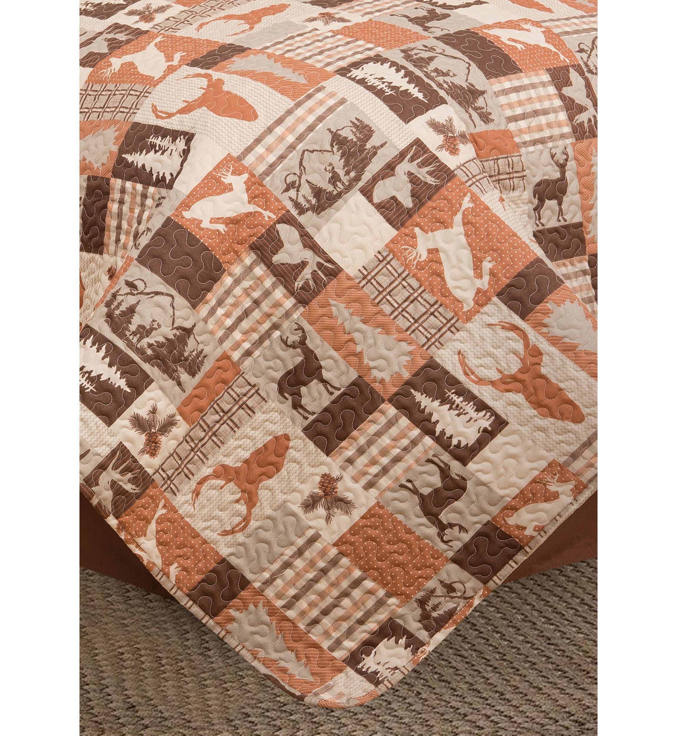 Buck Ridge Trail Rustic Lodge Quilt Set
