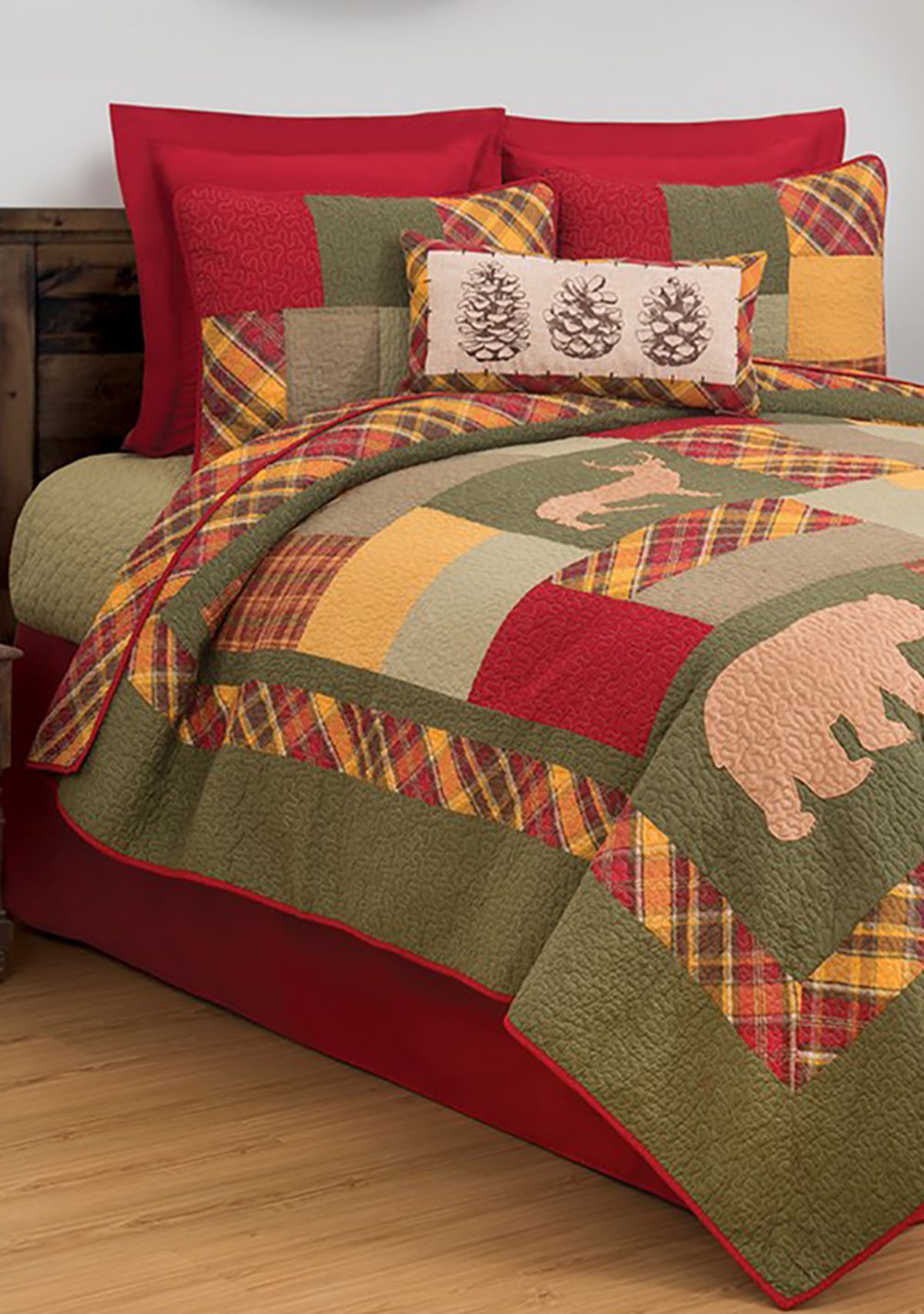 Buckleyl Rustic Lodge Quilt Set