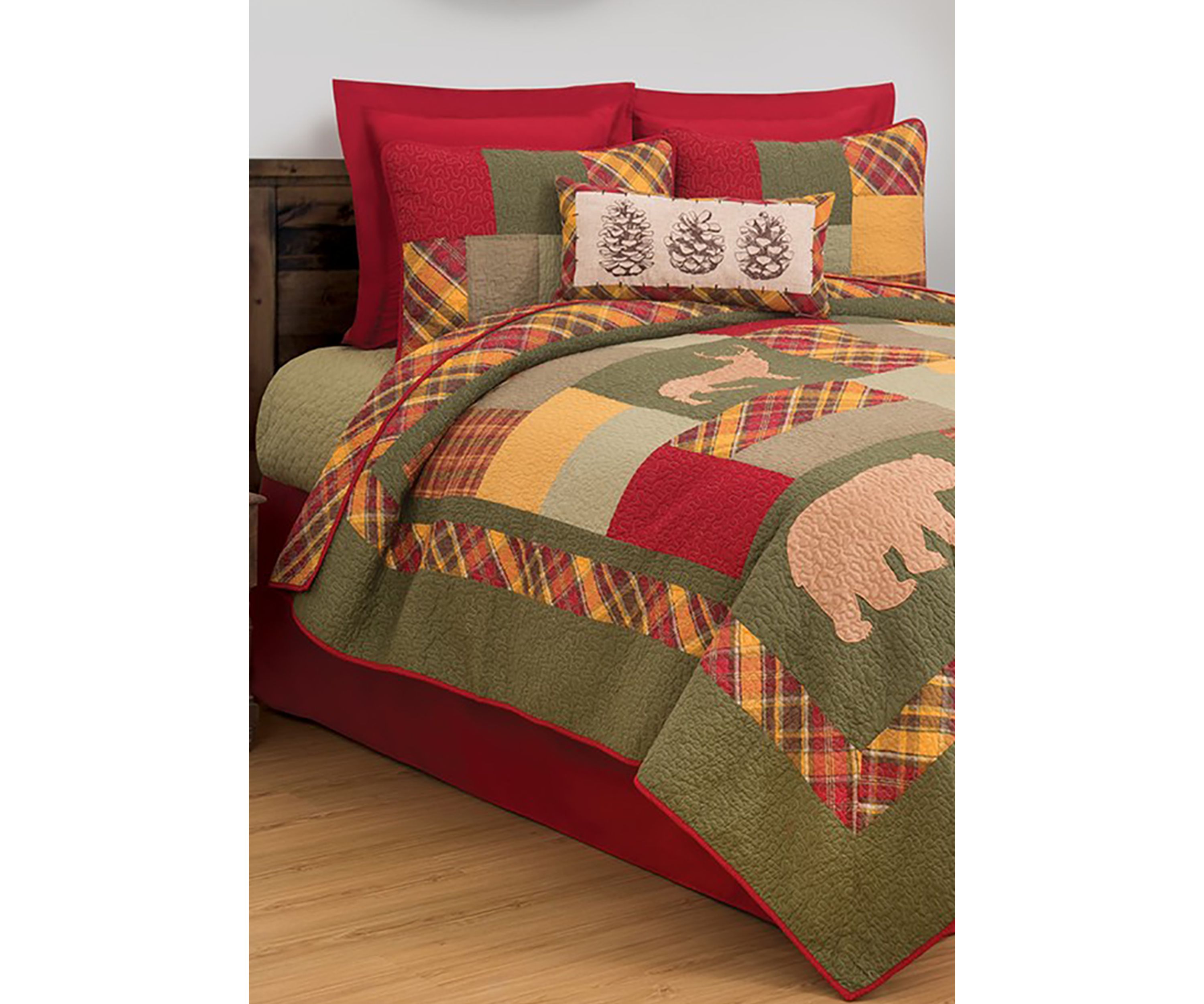 Buckleyl Rustic Lodge Quilt Set