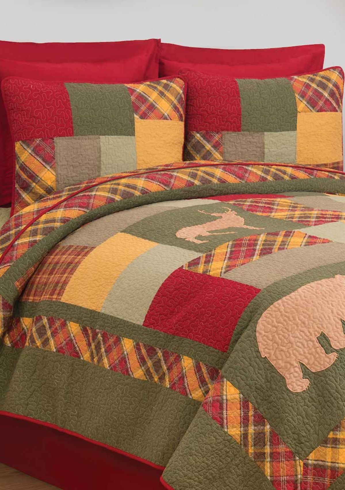 Buckleyl Rustic Lodge Quilt Set
