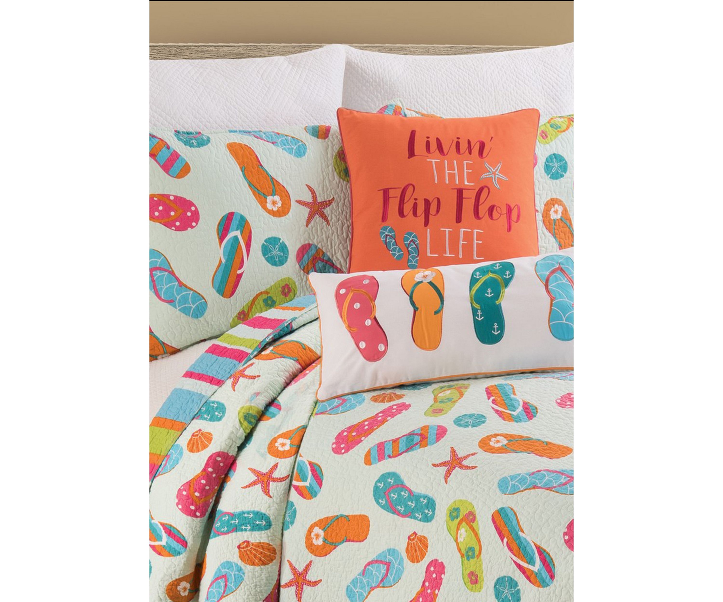 Flip Flop Life Coastal Quilt Set