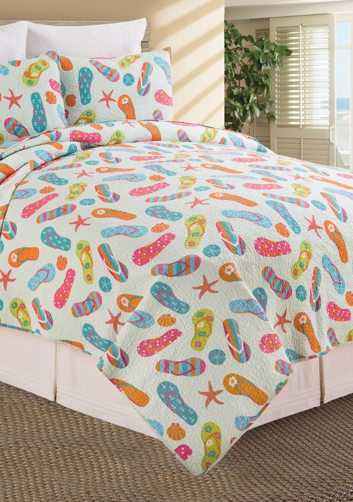 Flip Flop Life Coastal Quilt Set