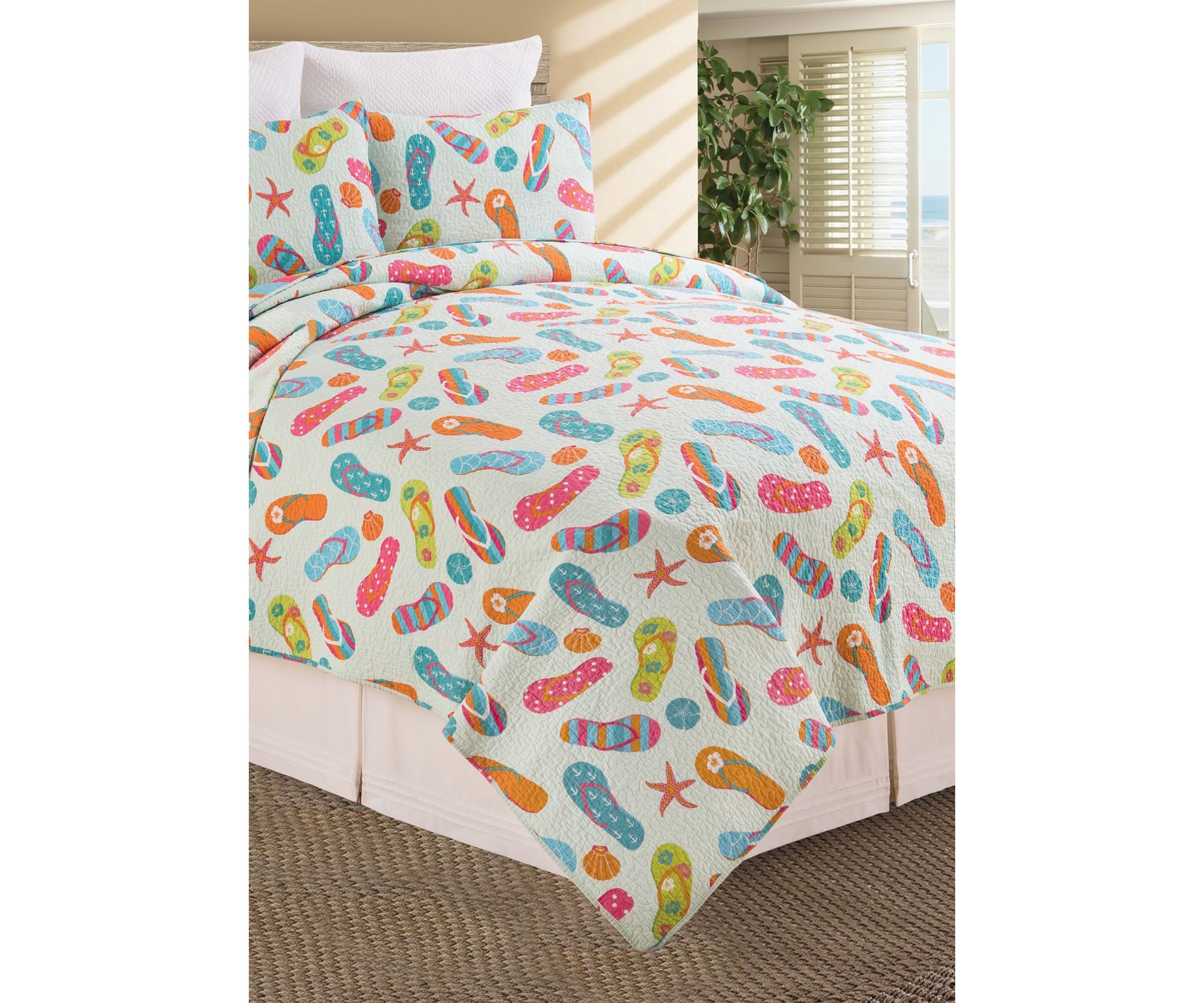 Flip Flop Life Coastal Quilt Set