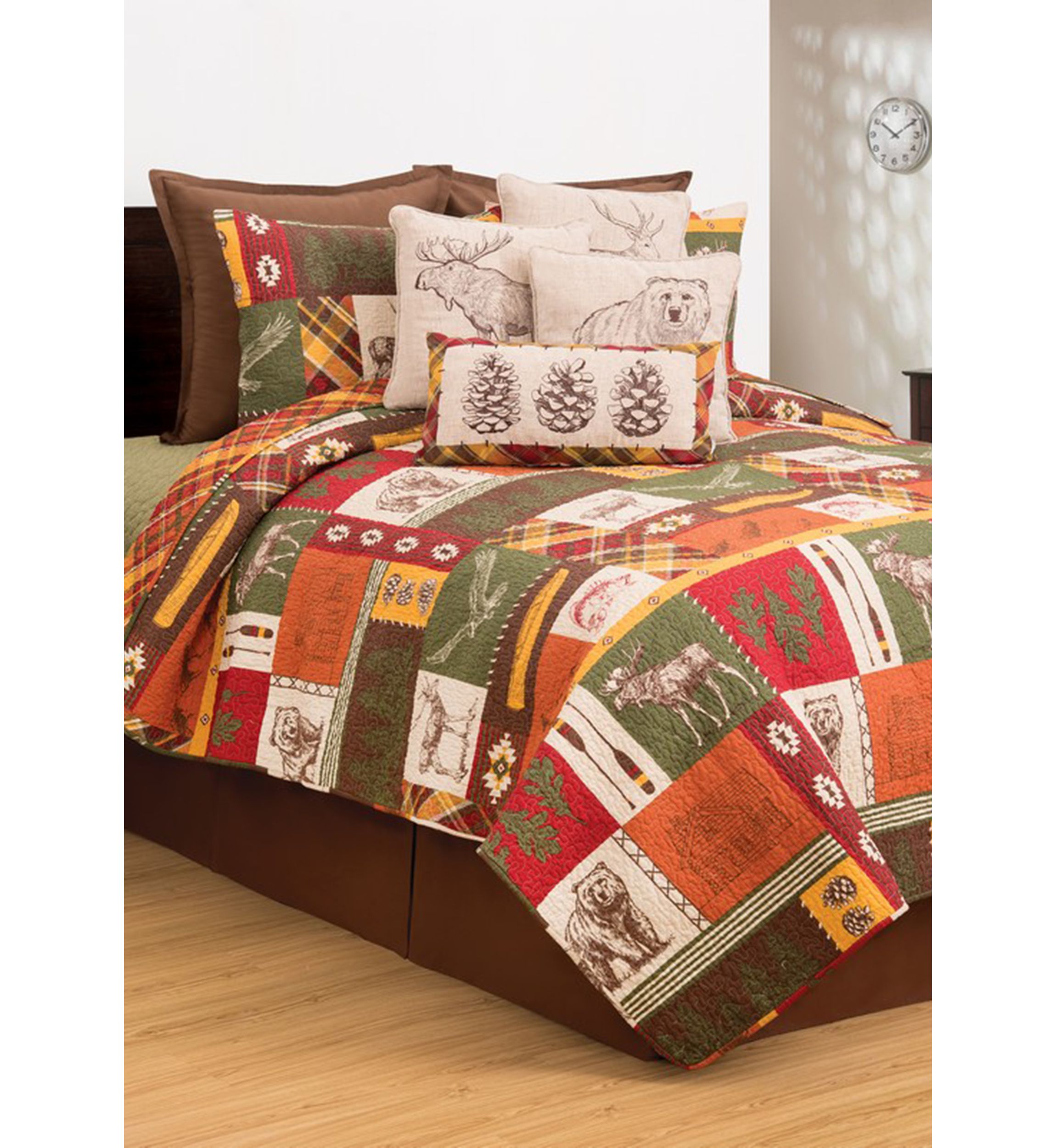 Keaton Forest Rustic Quilt Set