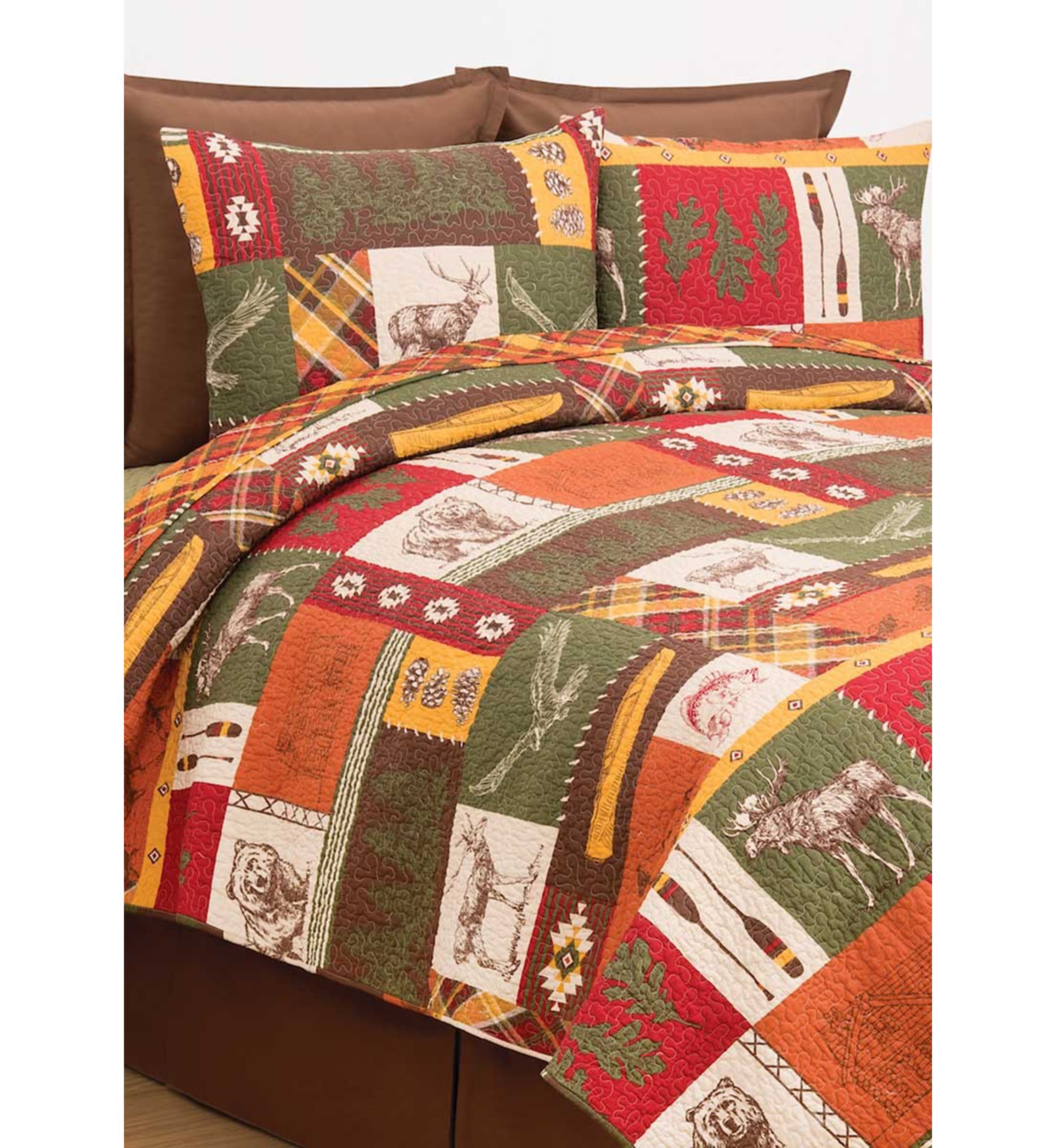 Keaton Forest Rustic Quilt Set