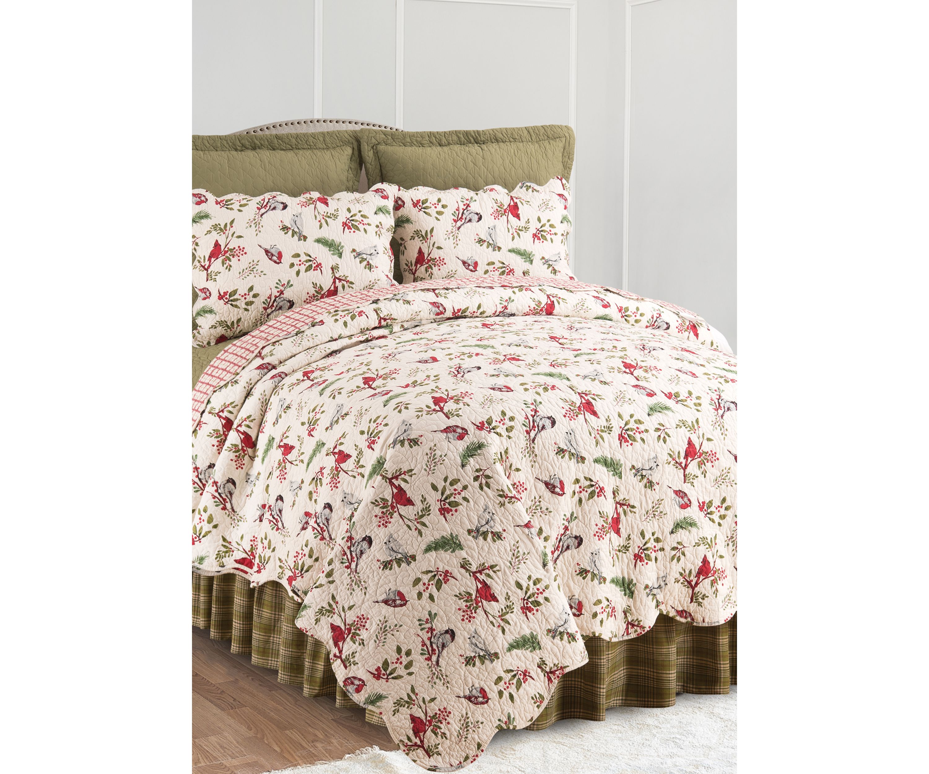 Sprig Birds Quilt Set
