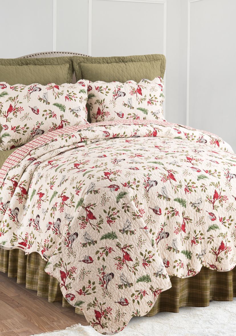 Sprig Birds Quilt Set