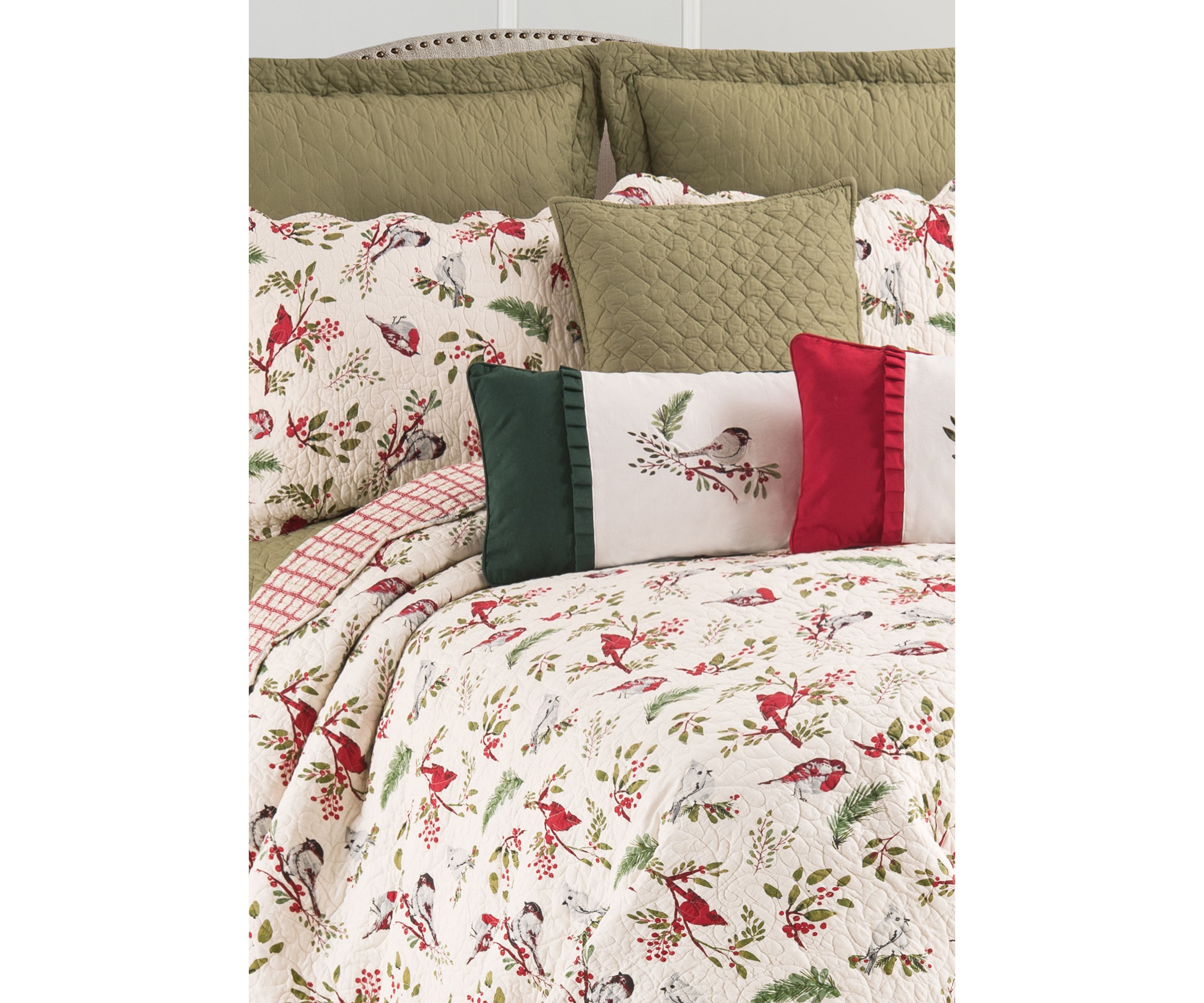 Sprig Birds Quilt Set