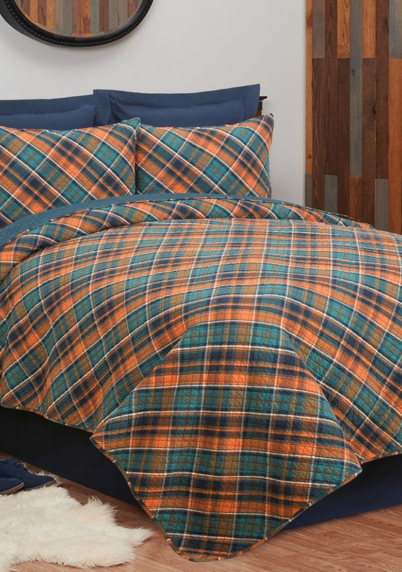 Troy Plaid Quilt Set