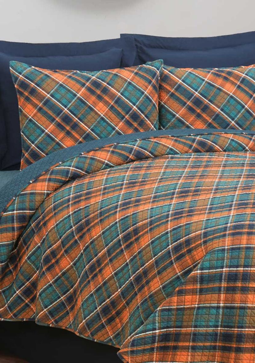 Troy Plaid Quilt Set