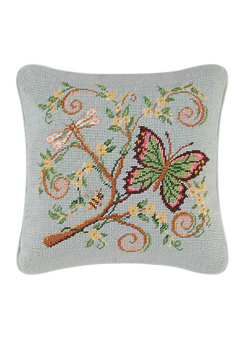 C&F Floria Butterfly Garden Pillow