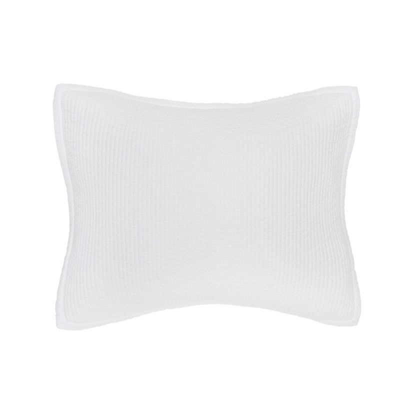 Bennett White Quilt Standard Sham