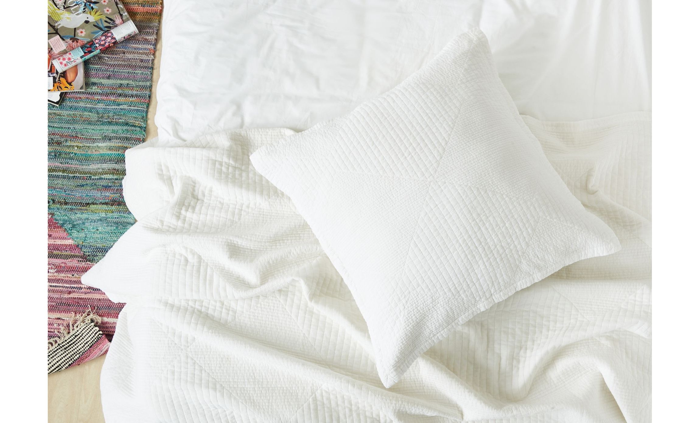 Graham White King Quilt