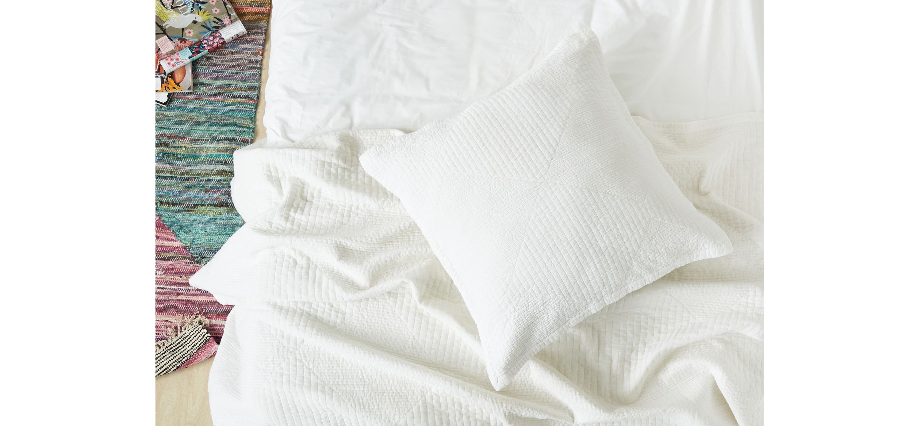 26" x 26" Graham White Euro Sham