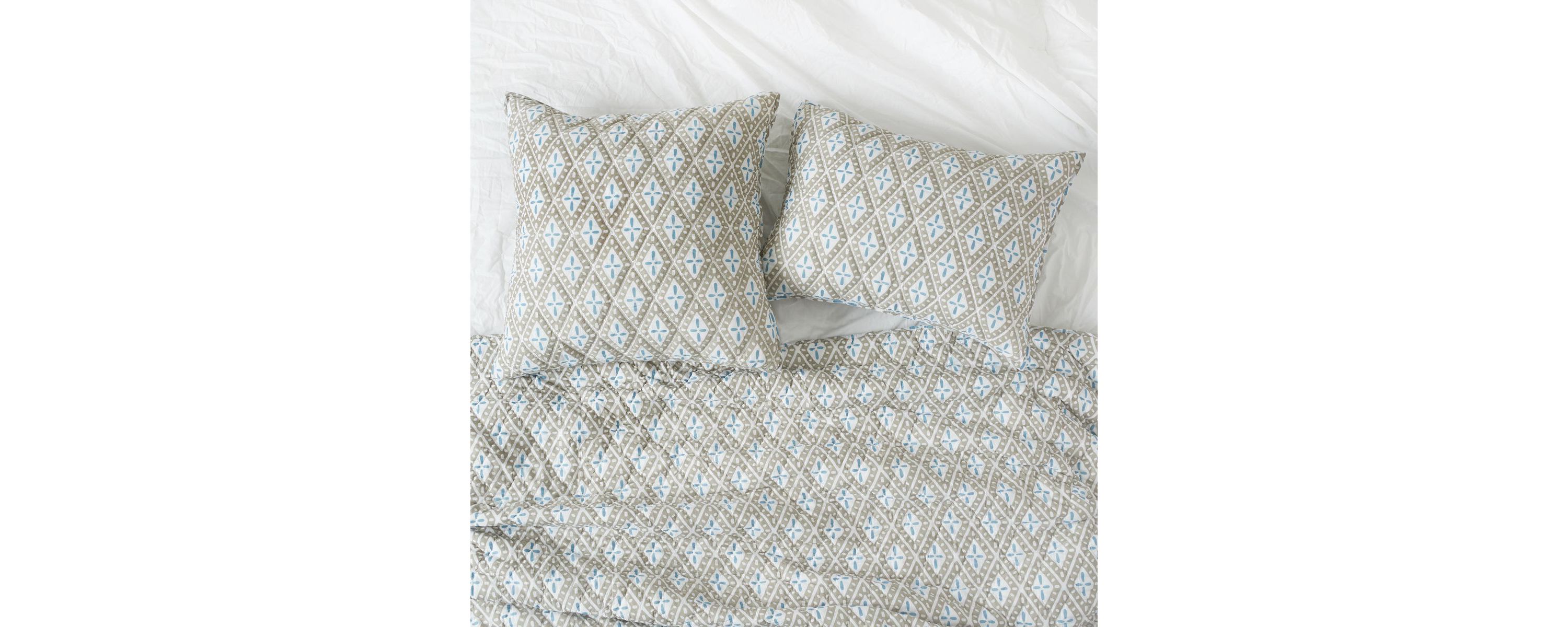 26" x 26" Liam Sky Handcrafted Euro Sham
