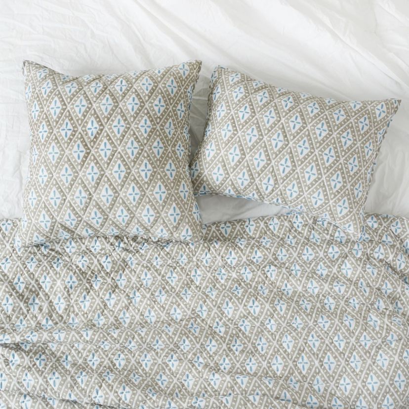 26" x 26" Liam Sky Handcrafted Euro Sham