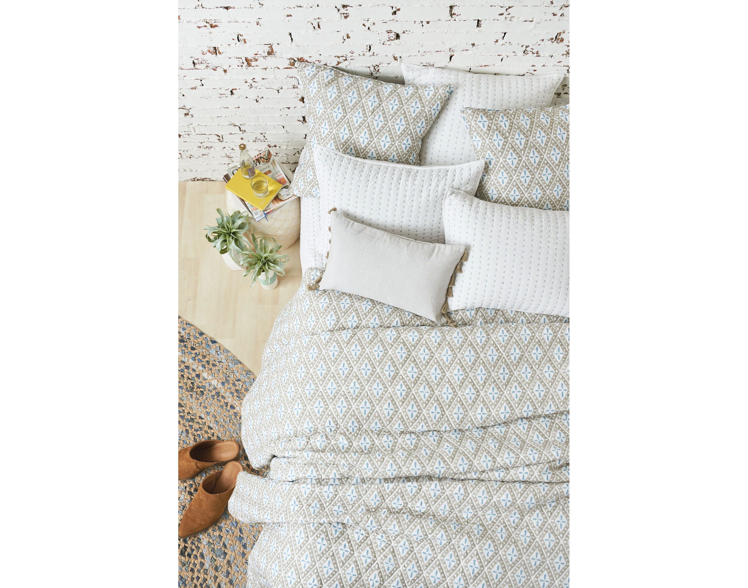 26" x 26" Liam Sky Handcrafted Euro Sham