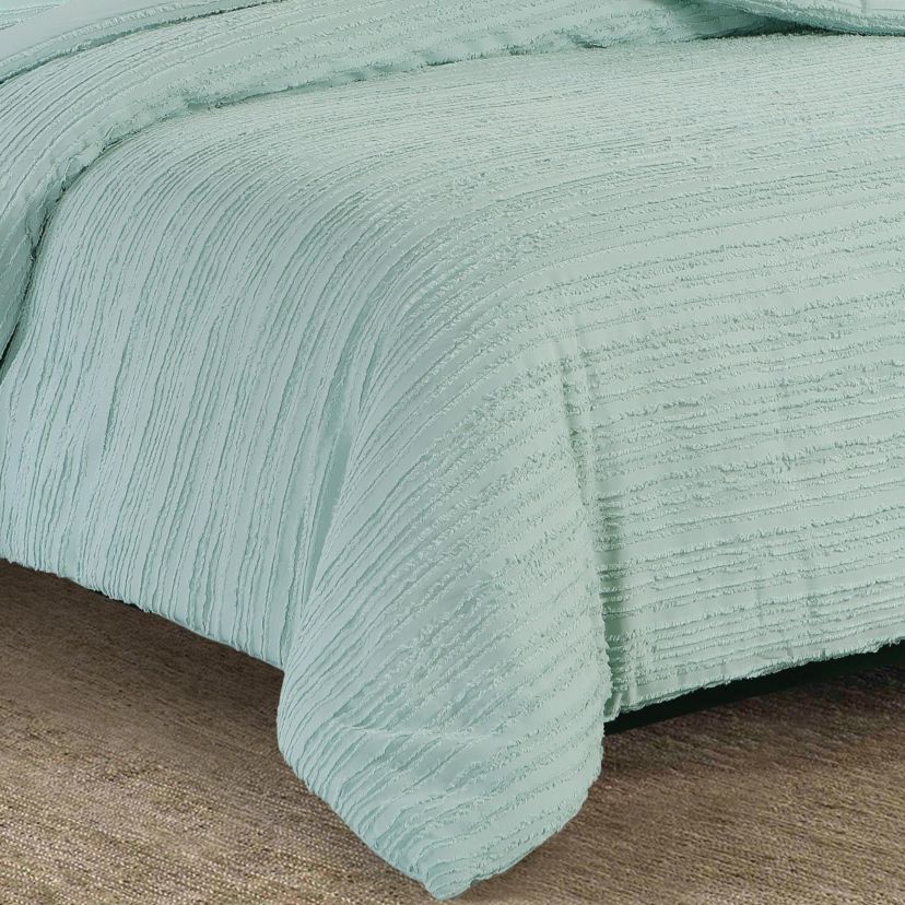 Eyelashes Sea Glass 4 Piece Comforter Twin Set