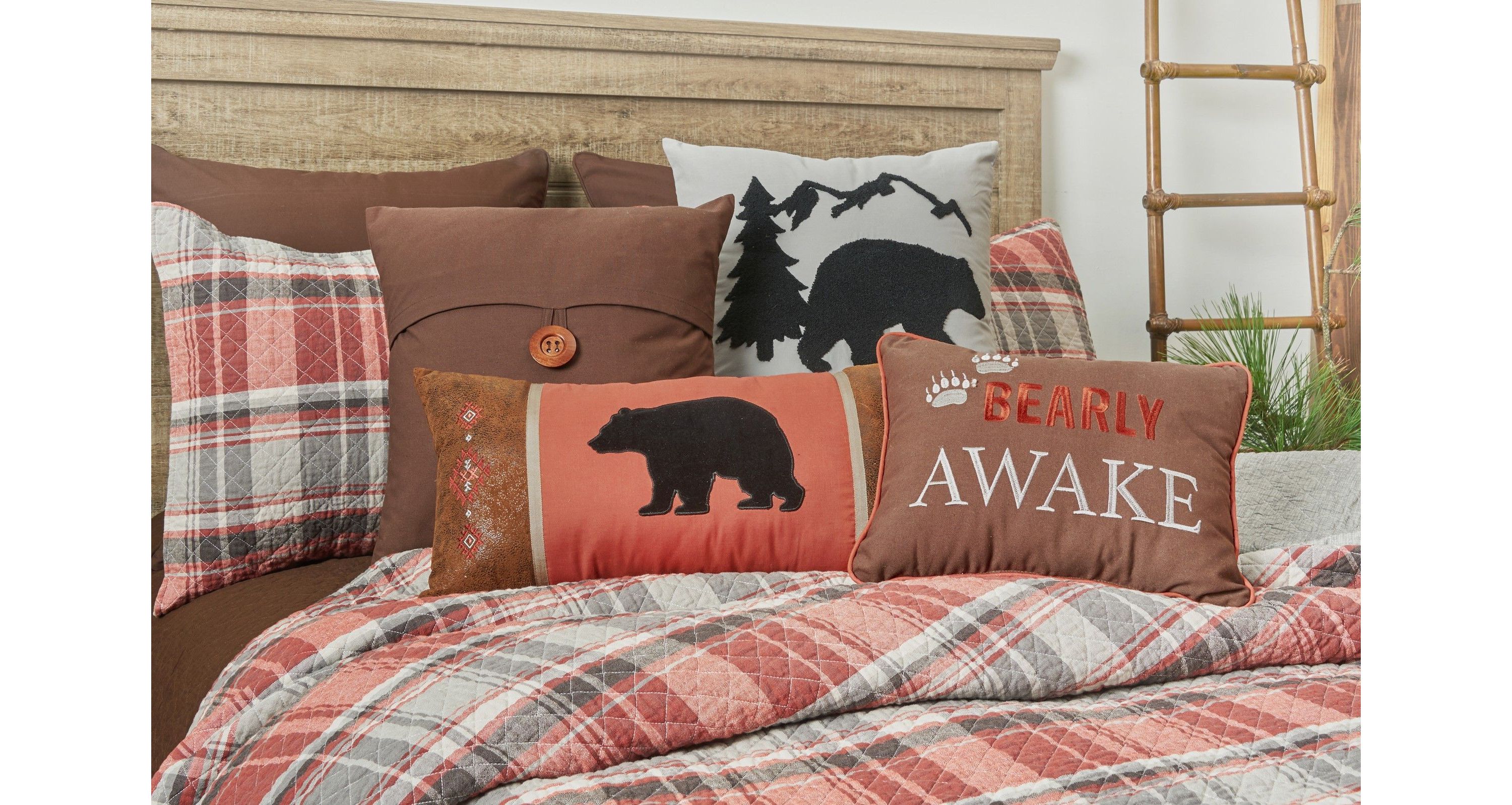 Saffron Plaid Twin 2 Piece Quilt Set