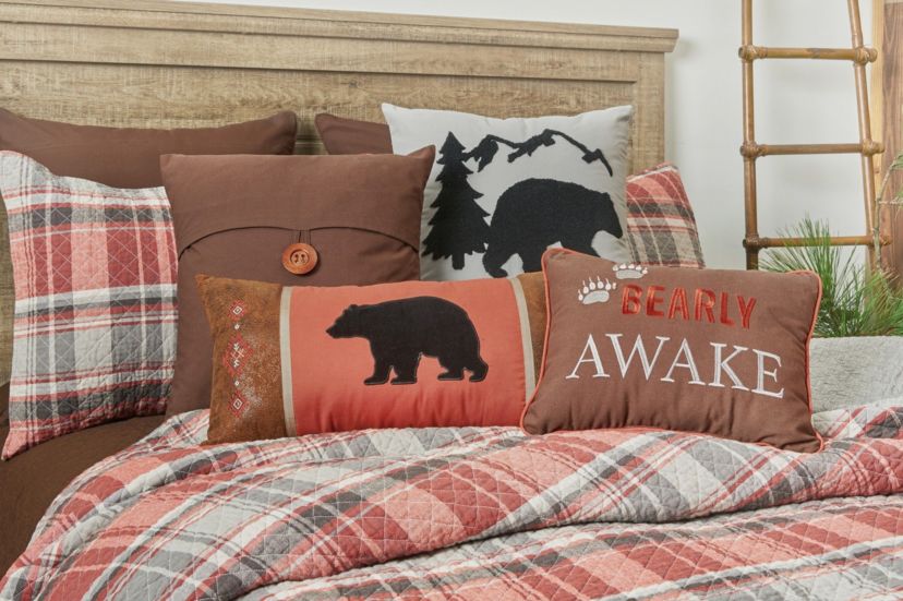 Saffron Plaid Twin 2 Piece Quilt Set