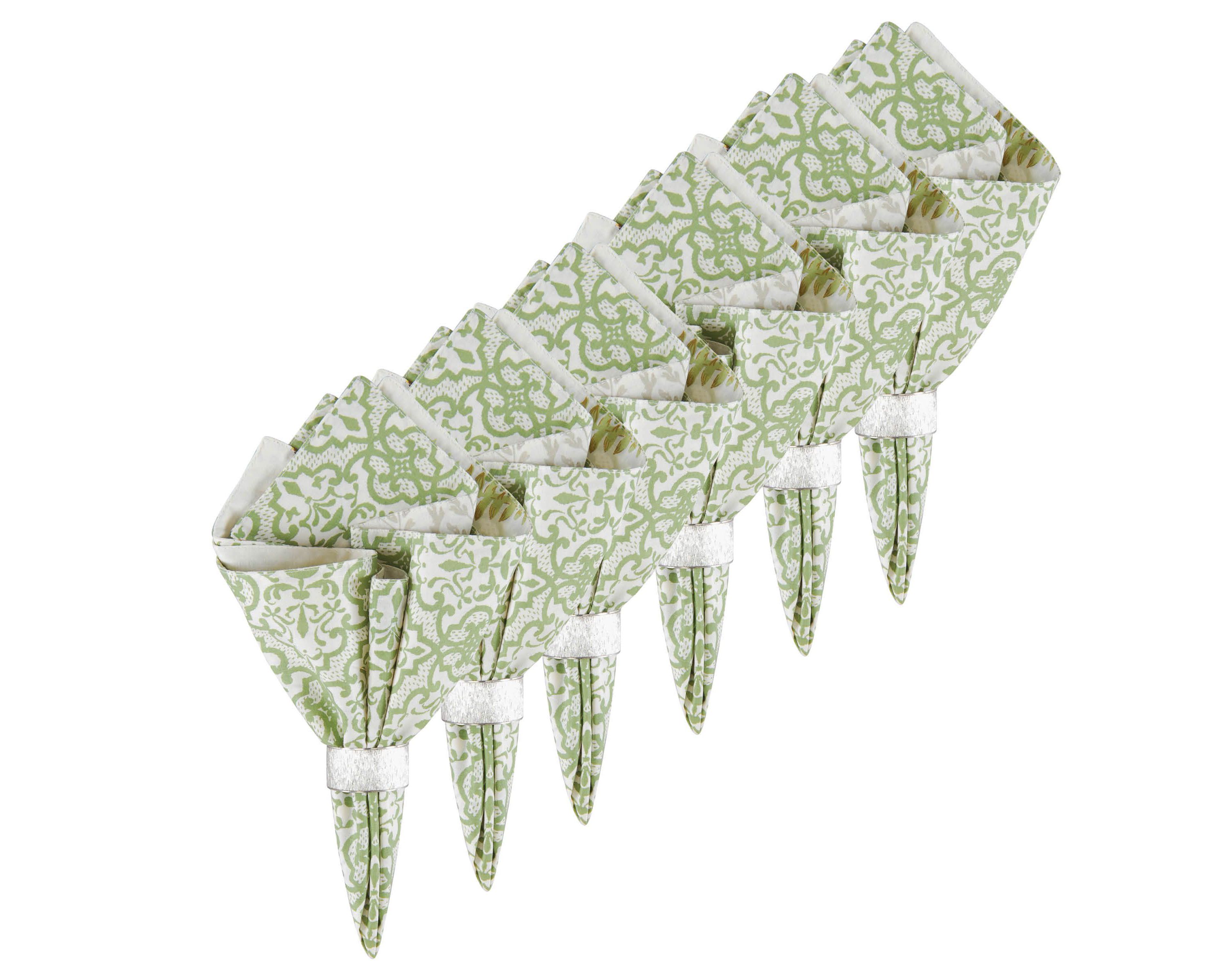 Althea Floral Cotton Reversible Napkin Set of 6