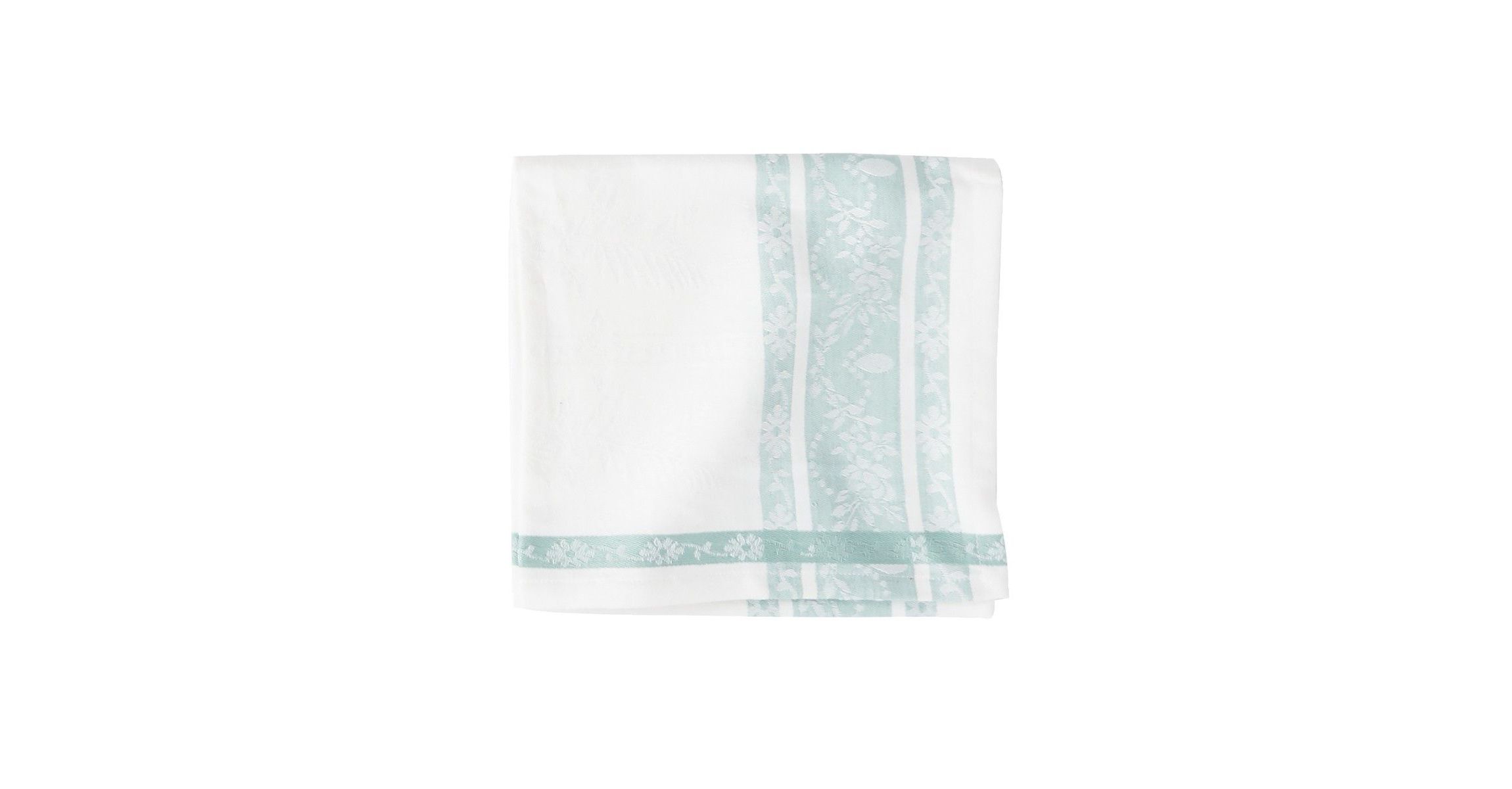 Rose Trellis Jacquard Sea Glass Napkin Set of 6