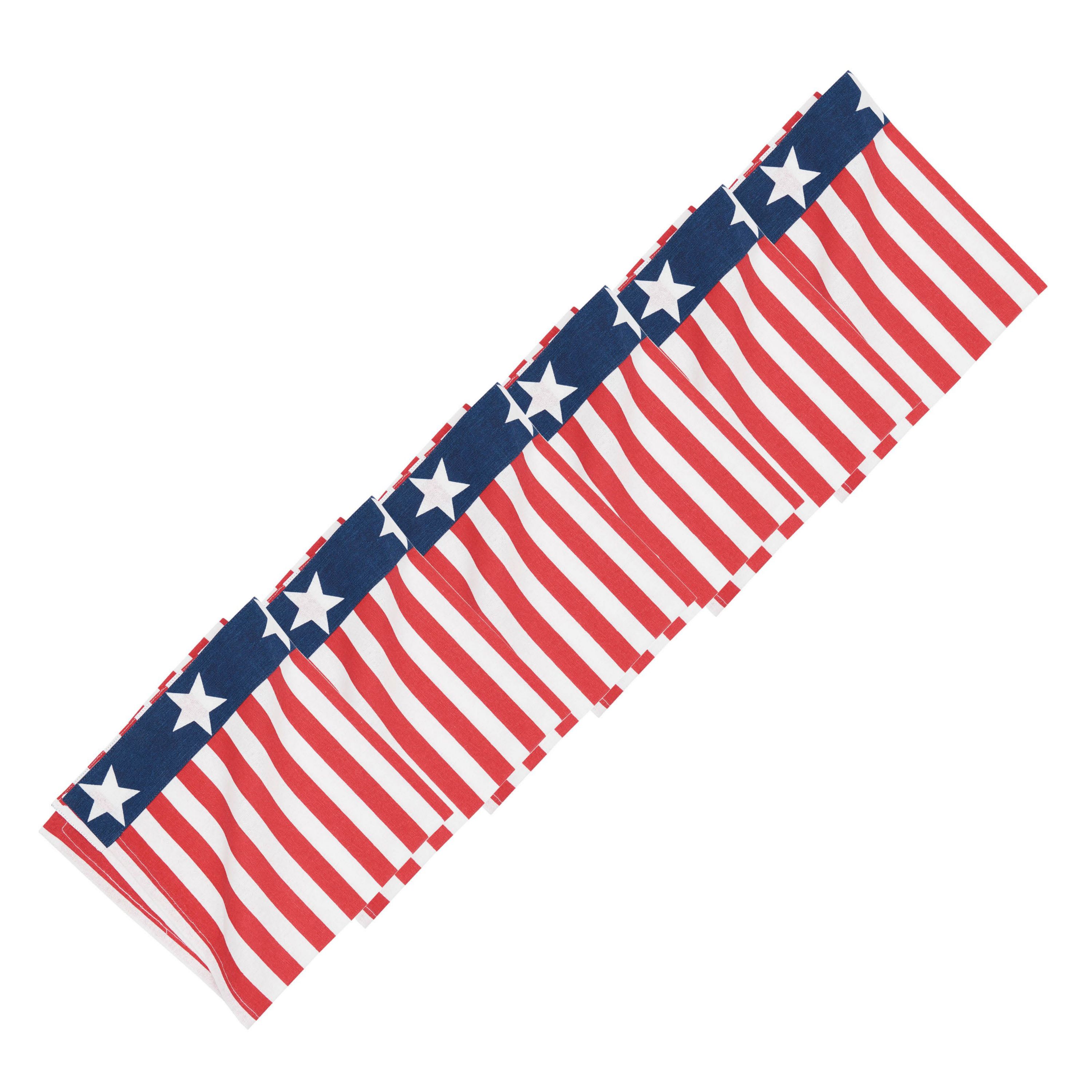Stars and Stripes July 4th Napkin Set of 6