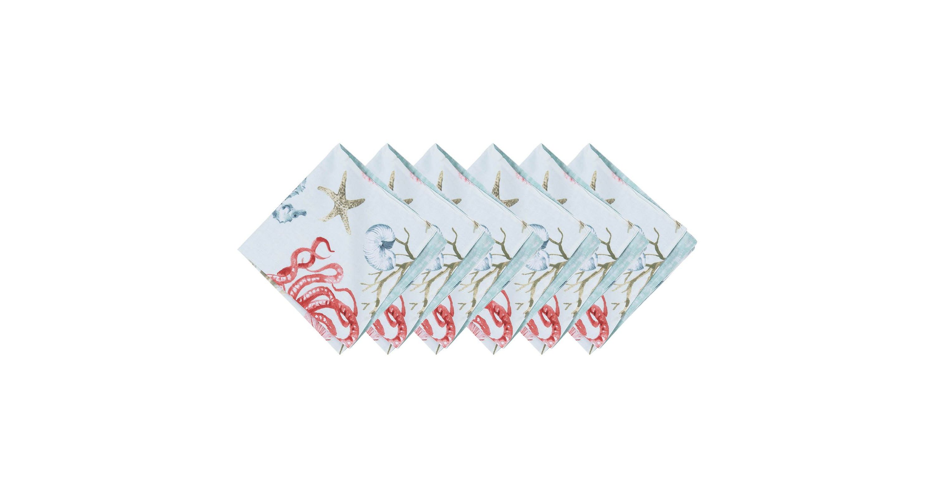 Behari Cotton Reversible Napkin Set of 6