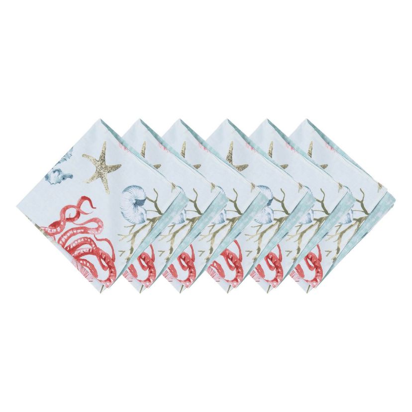 Behari Cotton Reversible Napkin Set of 6