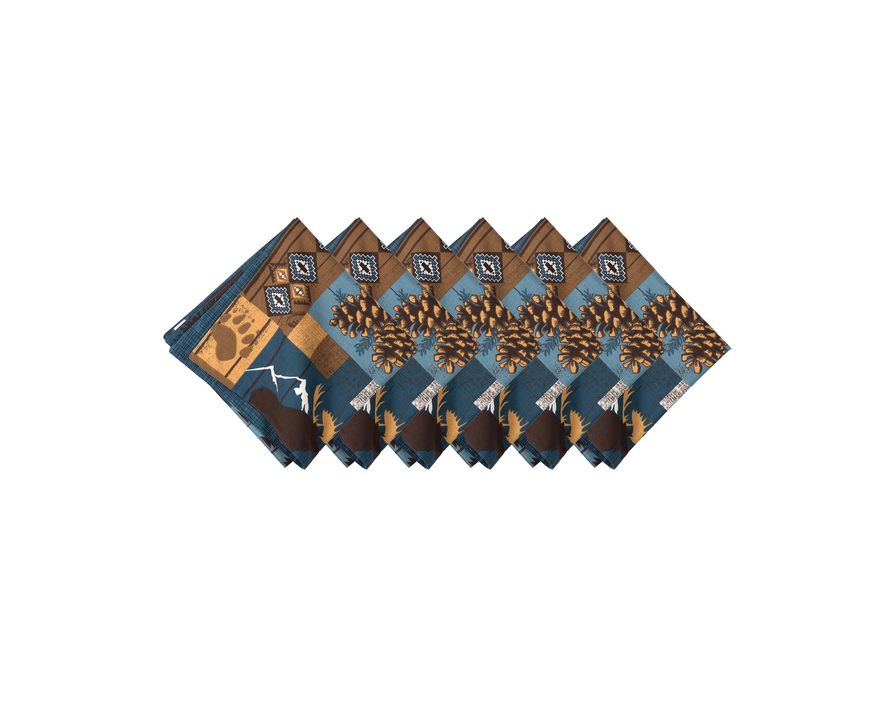 Timber Trails Sky Napkin Set of 6