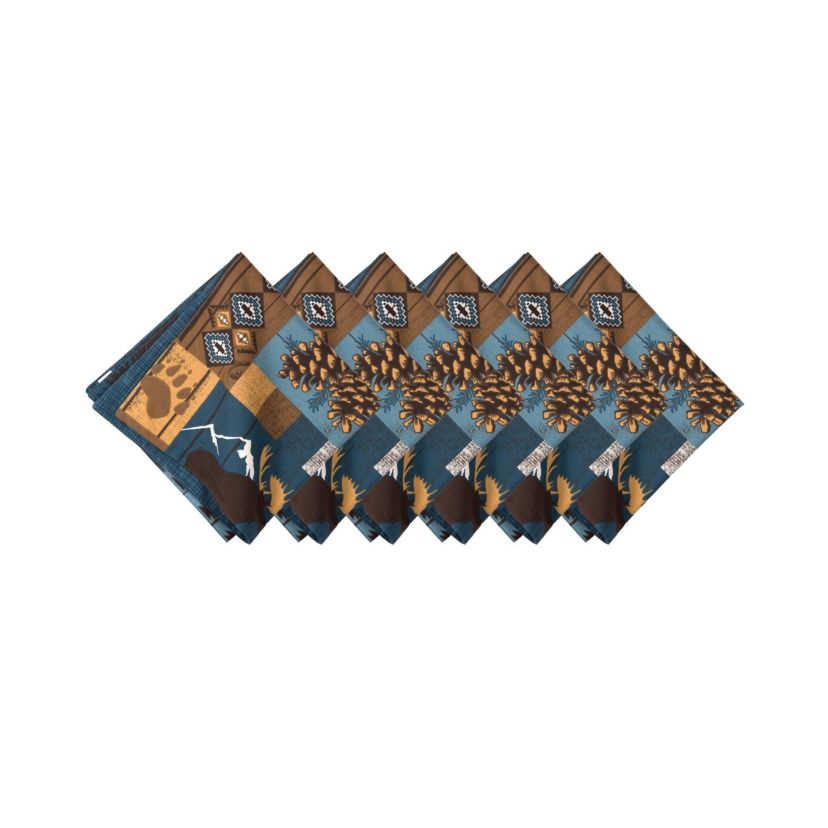 Timber Trails Sky Napkin Set of 6