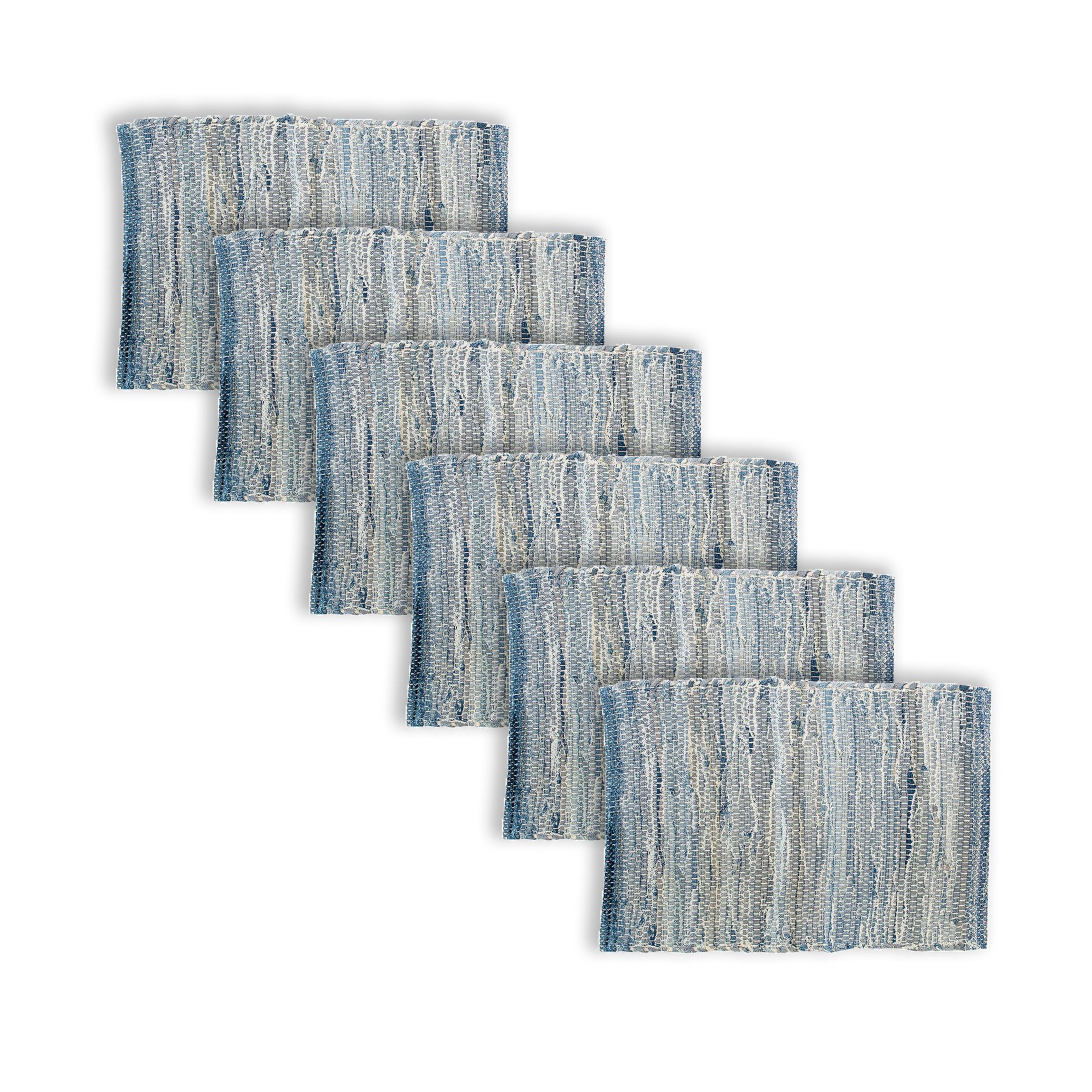 Denim Rag Placemat Set of 6